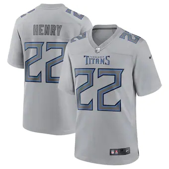 mens nike derrick henry gray tennessee titans atmosphere fa